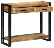 Mesa Console vidaXL 90x33x75 cm Madeira de Mangueira Sólida e Rústica