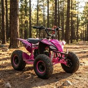 MINI MOTO 4 INFANTIL GASOLINA 50CC MTR MINI KF ROSA