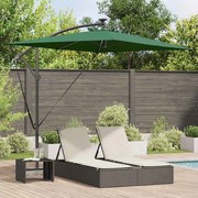 vidaXL Guarda-sol de Bananeira Cantilever Verde 294 x 200 x 254 cm