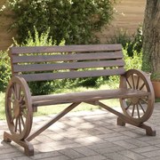 vidaXL Banco de jardim 2 lugares madeira de abeto maciça