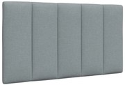 Almofadão de cabeceira 90 cm tecido cinzento-claro