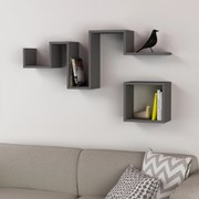 Prateleira de Parede Follow – Antracite – 116x45x20 cm