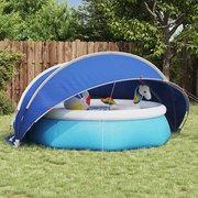 vidaXL Cúpula de Piscina Manual Azul 336 x 322 x 160 cm
