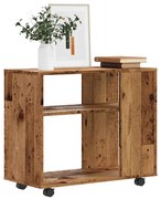 vidaXL Mesa de apoio madeira velha 70x35x55 cm madeira trabalhada