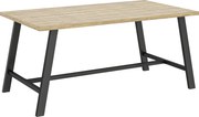 Outsunny Mesa de Centro para Exterior Mesa Auxiliar Retangular em Metal com Tampo em Aparência de Madeira 100x55 cm Castanho | Aosom Portugal