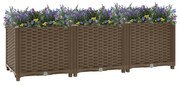 vidaXL Canteiro elevado 120x40x38 cm polipropileno