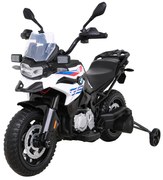 Mota elétrica para Crianças 12V BMW F850 GS Rodas Espuma EVA Branca
