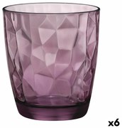 Copo Bormioli Rocco Diamond Roxo Vidro (390 Ml) (6 Unidades)