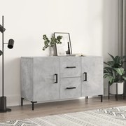 vidaXL Aparador 100x36x60 cm derivados de madeira cinzento cimento