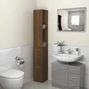 Móvel com lavatório para casa de banho 2 gavetas carvalho 100x45,3x52 cm  Felix