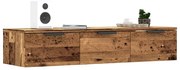 vidaXL Armário de parede madeira antiga 102x30x20cm madeira trabalhada