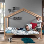 Conjunto Cama infantil de Casa DALLAS 90x200 com Colchão NATURAL