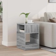 vidaXL Mesa de apoio Cinza Sonoma 30,5 x 30 x 45 cm Madeira processada