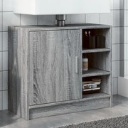 vidaXL Armário de lavatório derivados de madeira cinzento sonoma