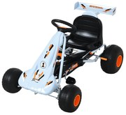 Go kart de pedais para crianças acima de 3 anos com freio assento ajus