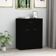 vidaXL Aparador 60x30x75 cm derivados de madeira preto