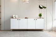 Console Sumer – Carvalho Branco – 180x77,8x41 cm