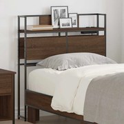 vidaXL Cabeceira de armazenamento Carvalho castanho 80 cm
