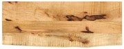 vidaXL Tampo de mesa c/ borda viva 80x40x3,8cm mangueira áspera maciça