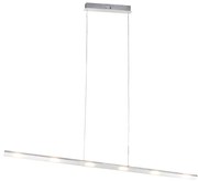 Candeeiro de suspensão design em aço com dimmer tátil incl. LED - Platinum