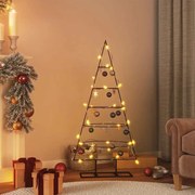 vidaXL Árvore de Natal para decoração 125 cm metal preto