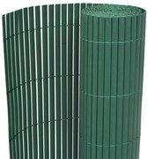 Cerca de jardim dupla face PVC 90x500 cm verde