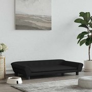 vidaXL Cama para cães 100x50x21 cm veludo preto