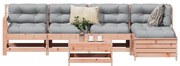 vidaXL 6 pcs conj. sofás jardim madeira abeto-de-douglas