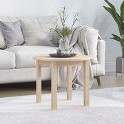vidaXL Mesa de centro Ø 55x45 cm madeira de pinho maciça