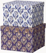 Caixas decorativas artesanais Bindiya, conjunto de 2