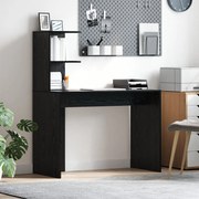 Secretária de Escrita Carvalho Preto Carvalho Preto MDF, laminado