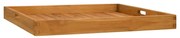 vidaXL Bandeja de servir 70 x 70 cm madeira de teca maciça