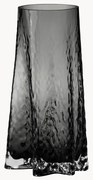 Jarra de vidro com textura artesanal Gry, Alt 30 cm