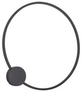 Candeeiro de parede de design preto 67cm incl. LED regulável em 3 níveis - Anello