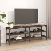vidaXL Móvel p/ TV 140x30x50 cm derivados de madeira carvalho castanho