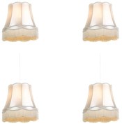 Conjunto de 4 Pendentes Retro Creme 45 cm - Granny Retro