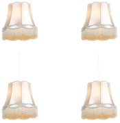 Conjunto de 4 Pendentes Retro Creme 45 cm - Granny