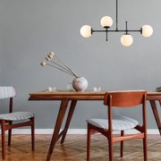 Chandelier Mudoni – Preto – 108 x 15 cm