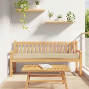 vidaXL Cushion de Pallet para Banco Bege 180x40x8 cm Tecido Oxford