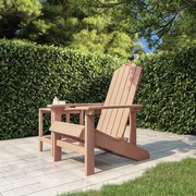 vidaXL Cadeira de jardim Adirondack PEAD castanho