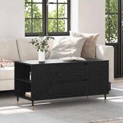 vidaXL Mesa de centro with Drawer Carvalho preto 102 x 44,5 x 50 cm
