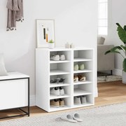 vidaXL Sapateiras 2 pcs 31,5x35x70 cm derivados de madeira branco