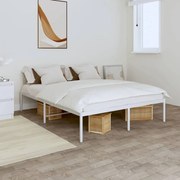 vidaXL Estrutura de cama 140x200 cm metal branco