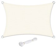 Toldo de sombra de HDPE para jardim com proteção UV | SONGMICS | bege | GSS23IVV1.