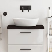 vidaXL Bancada p/ WC 60x50x(2-4)cm madeira tratada maciça castanho