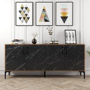 Console Kiev – Walnut Black – 180 cm x 78 cm x 35 cm