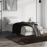 vidaXL Estrutura de cama 75x190 cm derivados de madeira cinza cimento