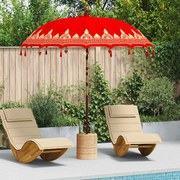 vidaXL Parasol Balinês Vermelho (210-220) x 260 cm