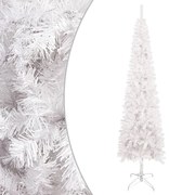 vidaXL Árvore de Natal fina 210 cm branco