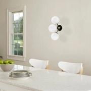 Candeeiro de Parede Gondol – Preto e Branco – 15 x 30 cm